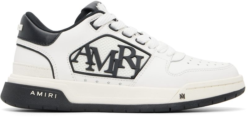 White & Black Classic Low Sneakers 261886F128023