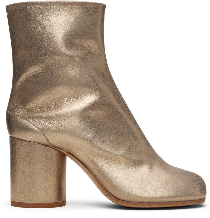 Gold Tabi Ankle Boots 261168F113006