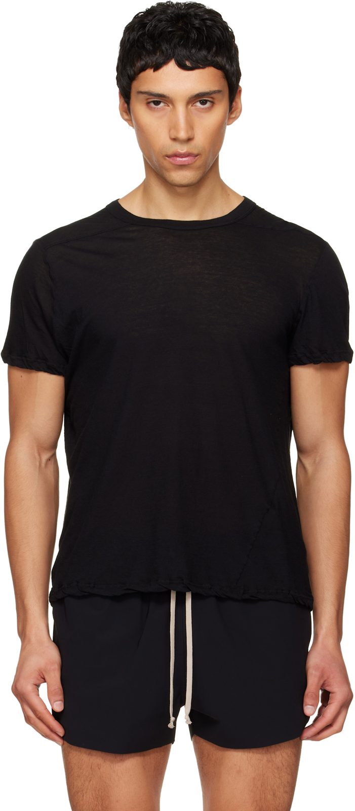 Black Temple Short Level T-shirt 261232M213067