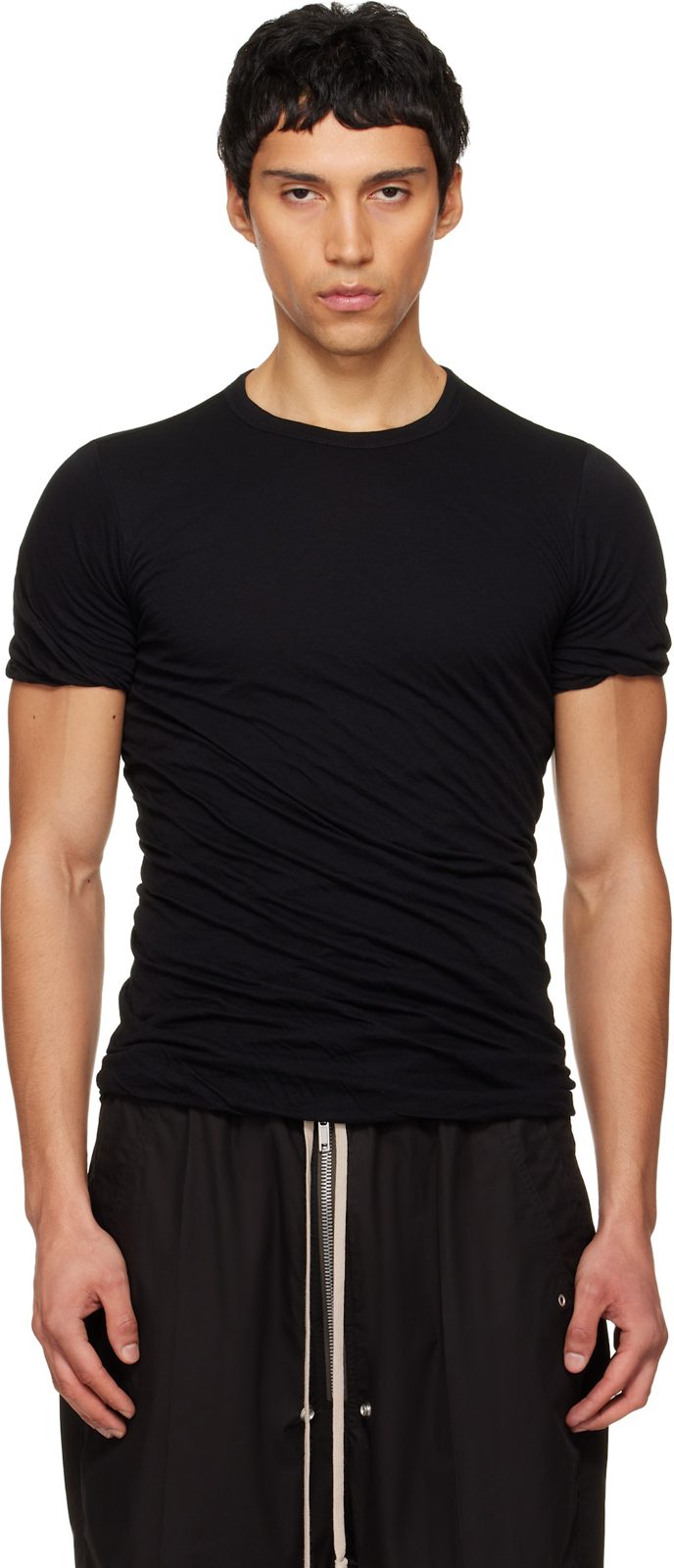 Black Temple Double T-shirt 261232M213056