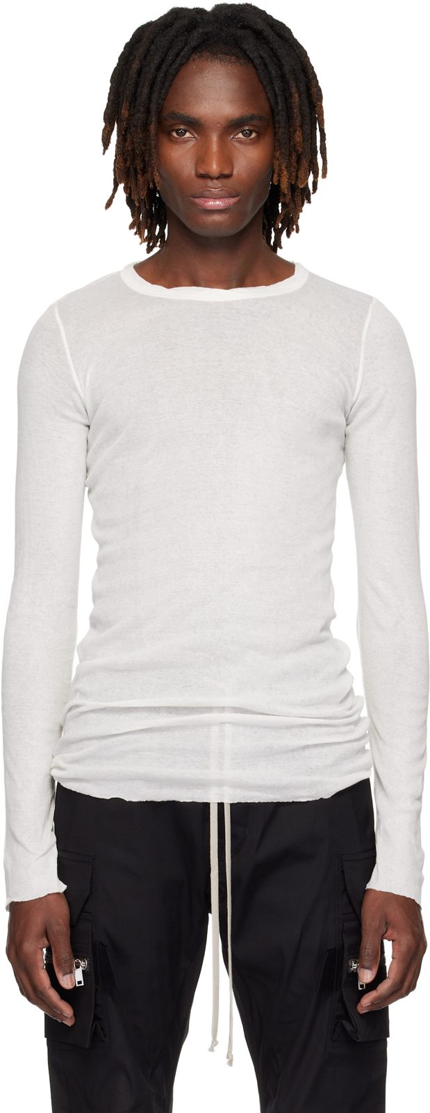 오프화이트 Temple Rib LS T-shirt 261232M213040