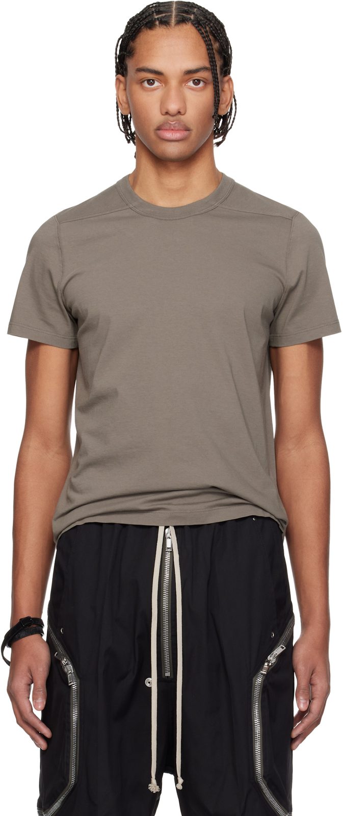 Gray Temple Short Level T-shirt 261232M213072