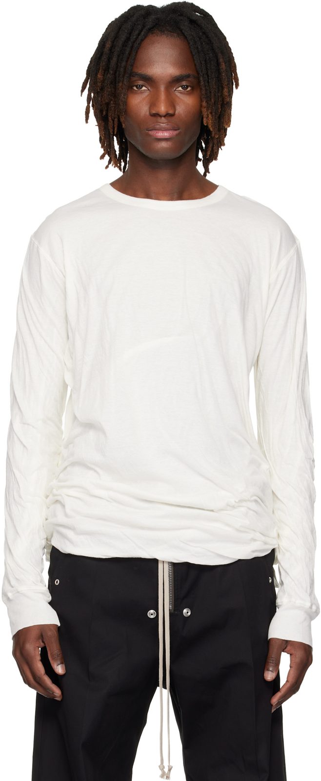 오프화이트 Temple Jumbo Double LS T-shirt 261232M213015