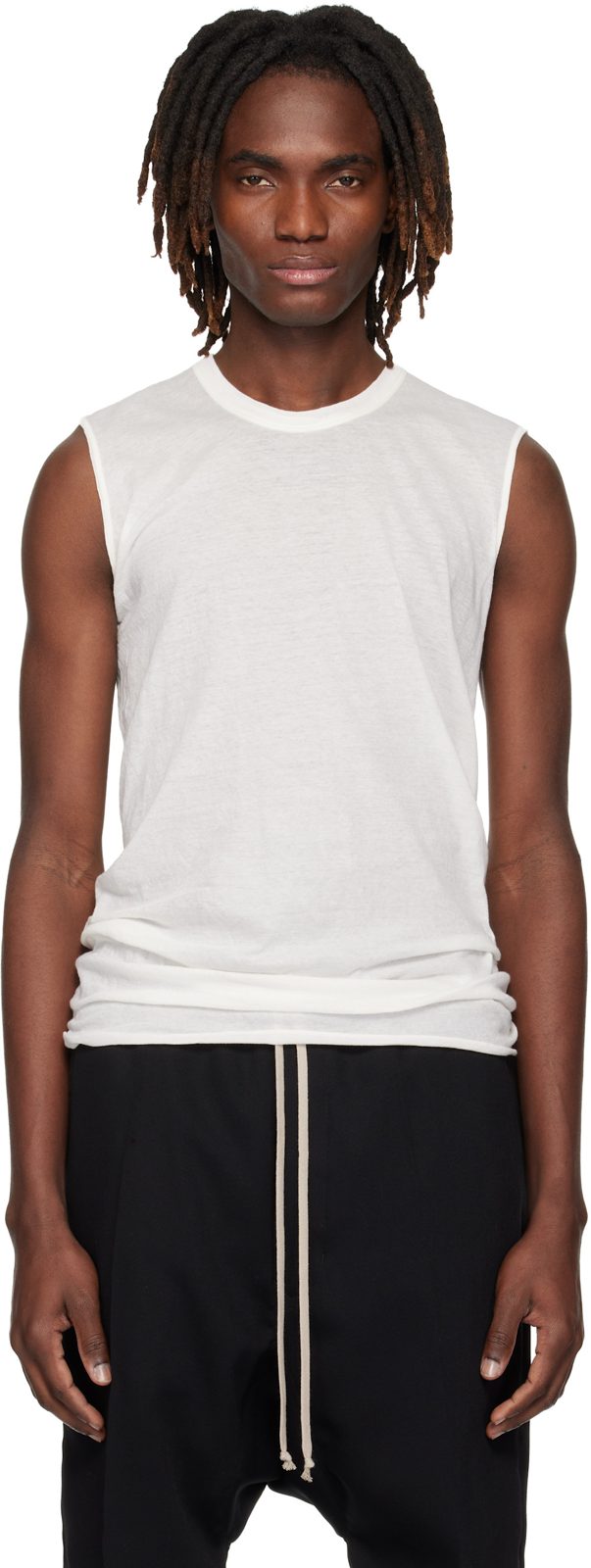 오프화이트 Temple Basic SL Tank Top 261232M214023