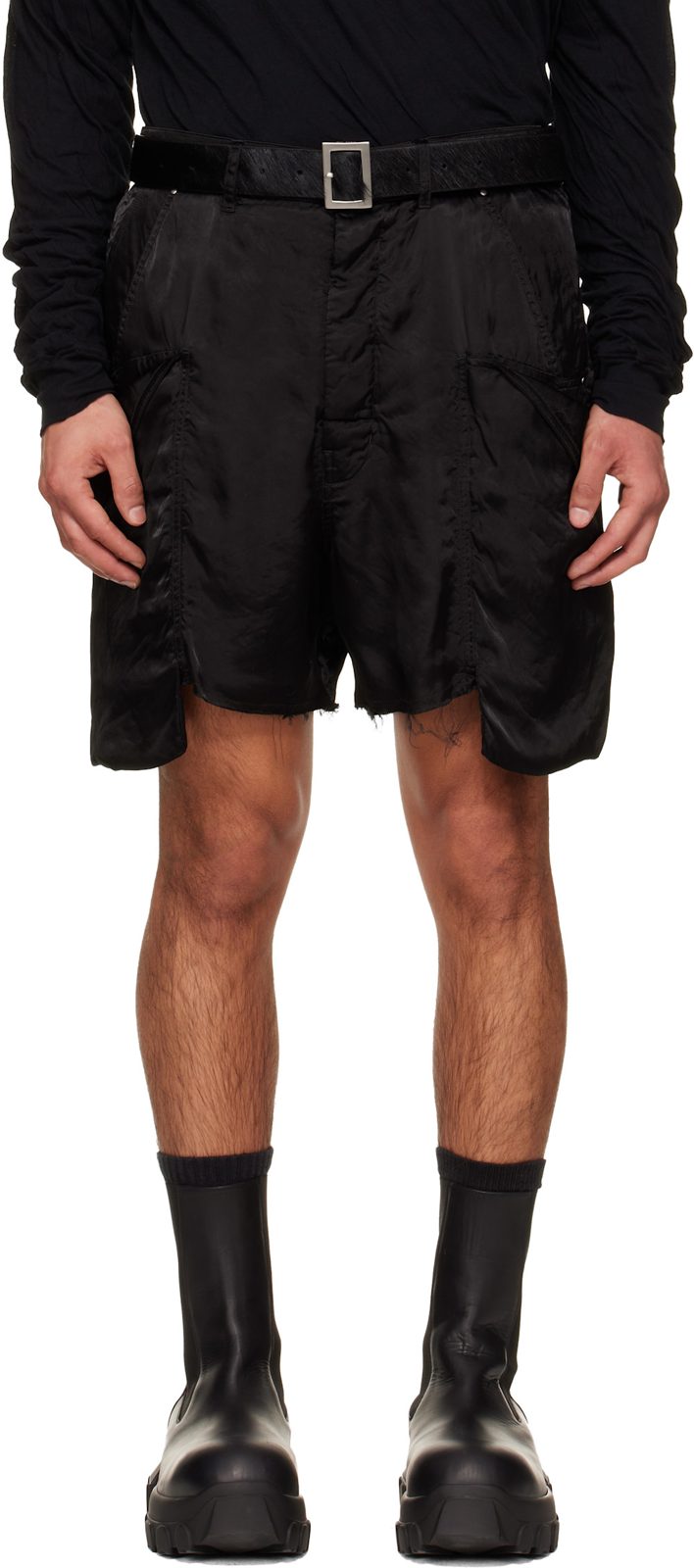 Black Temple Stefan Cargo Shorts 261232M193007