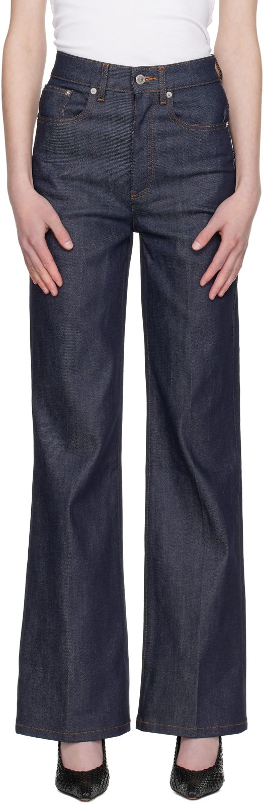 Navy Domino Jeans 261252F069010
