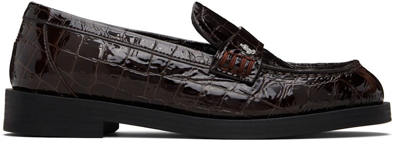 Burgundy Ivy Loafers 261528F121004