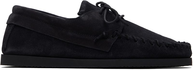 Black Suede Fenlis Loafers 261600M231000