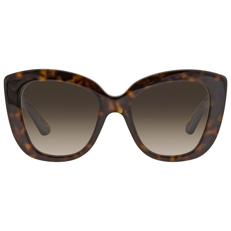 Light Brown Butterfly Ladies Sunglasses GG0327S 002 52
