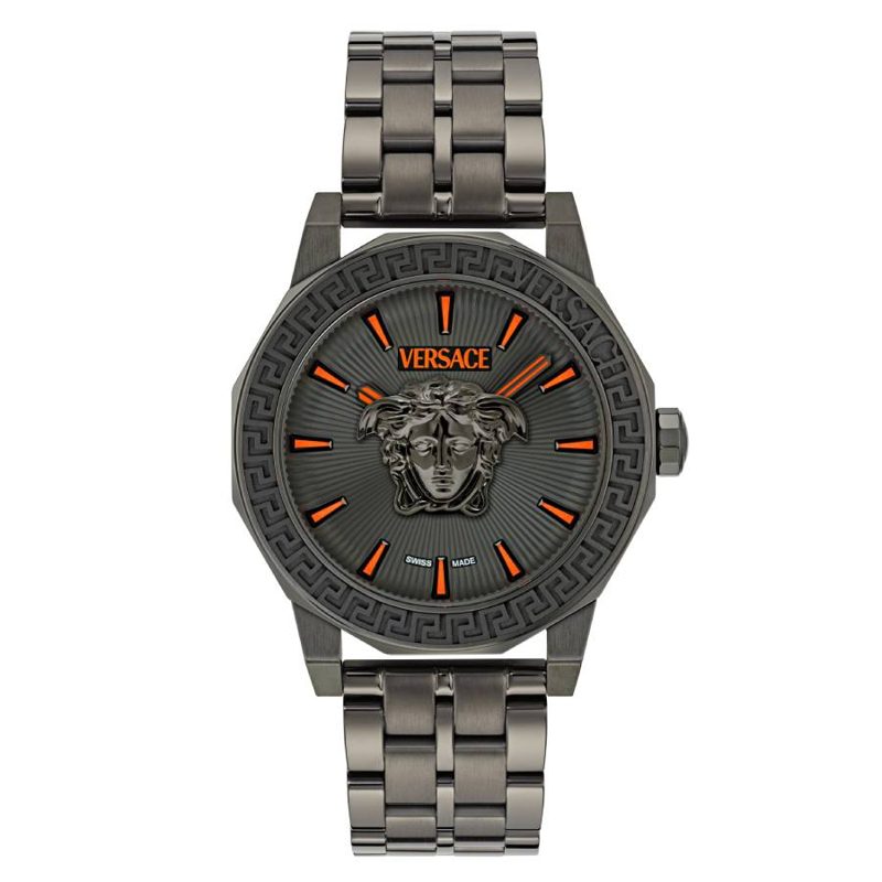 Medusa Deco Quartz Grey Dial Mens Watch VE9I00524