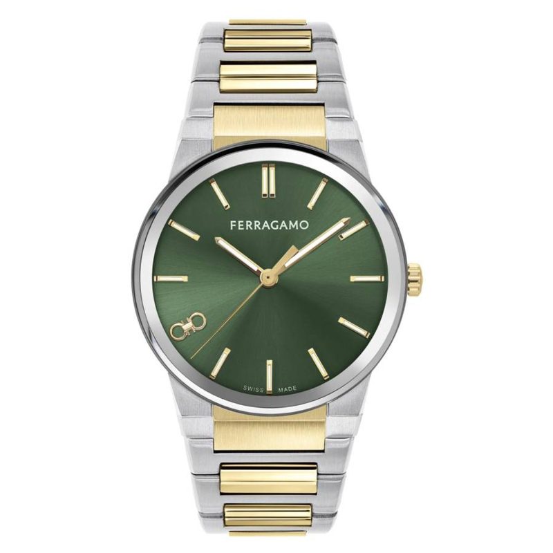 Infinity Sapphire Quartz Green Dial Mens Watch SFST00324