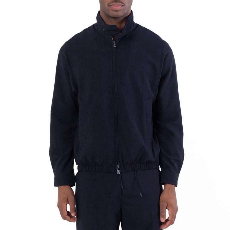 Emporio Armani Nylon Seersucker Blouson Jacket