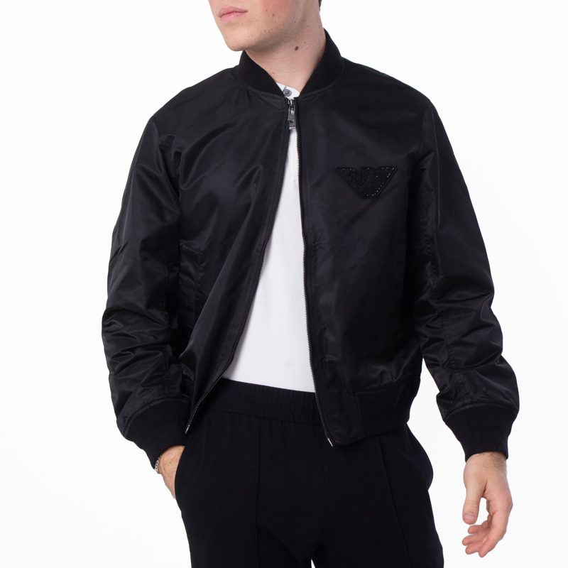 Emporio Armani Stoned Logo Design Blouson Jacket