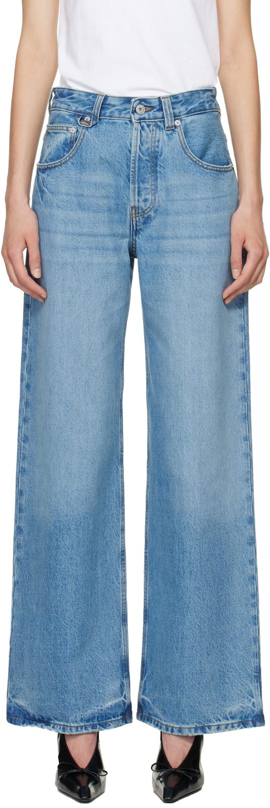 Blue Le Paysan de-Nimes Large Jeans 261553F069001
