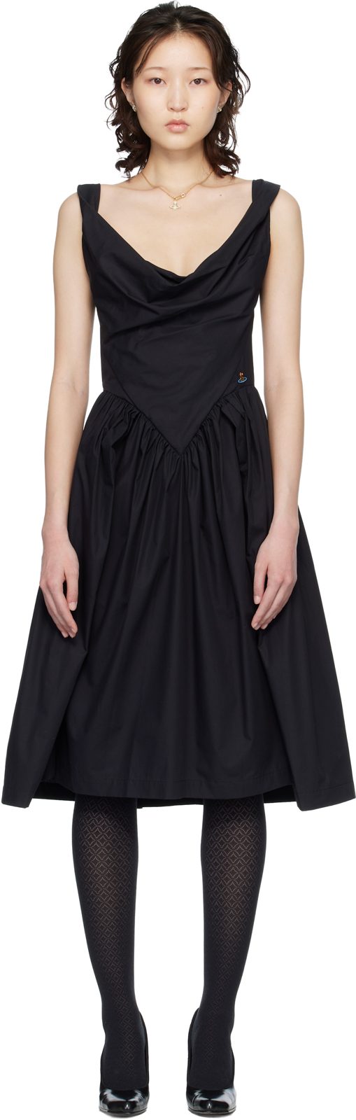 Black Sunday Midi Dress 261314F054011