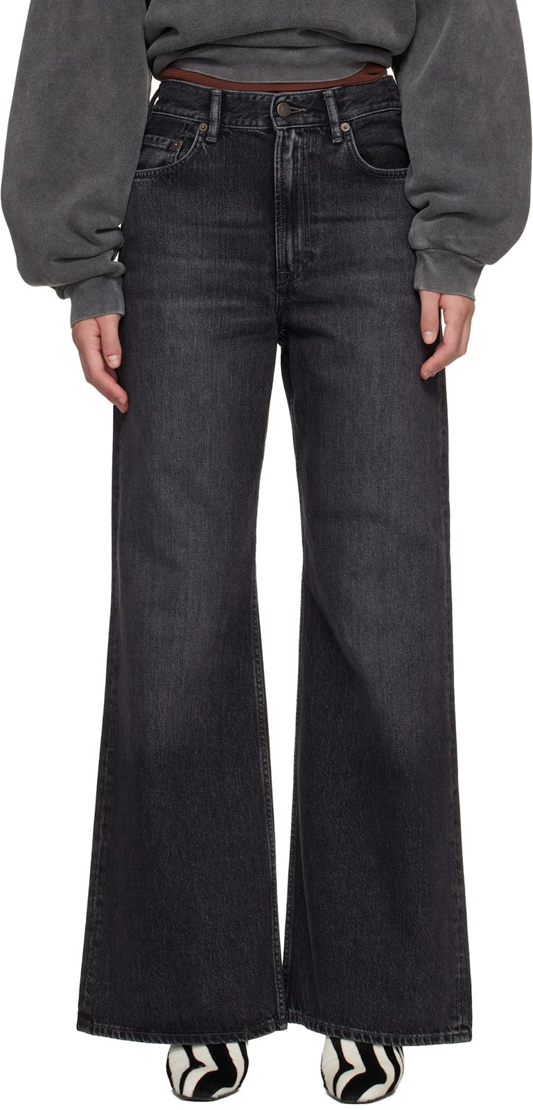 Black 2022F Regular Fit Jeans 261129F069056