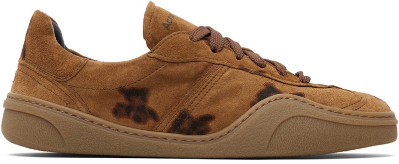 Brown Lace-Up Sneakers 261129F128000