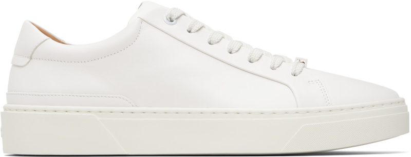 White Leather Gary Sneakers 261085M237052