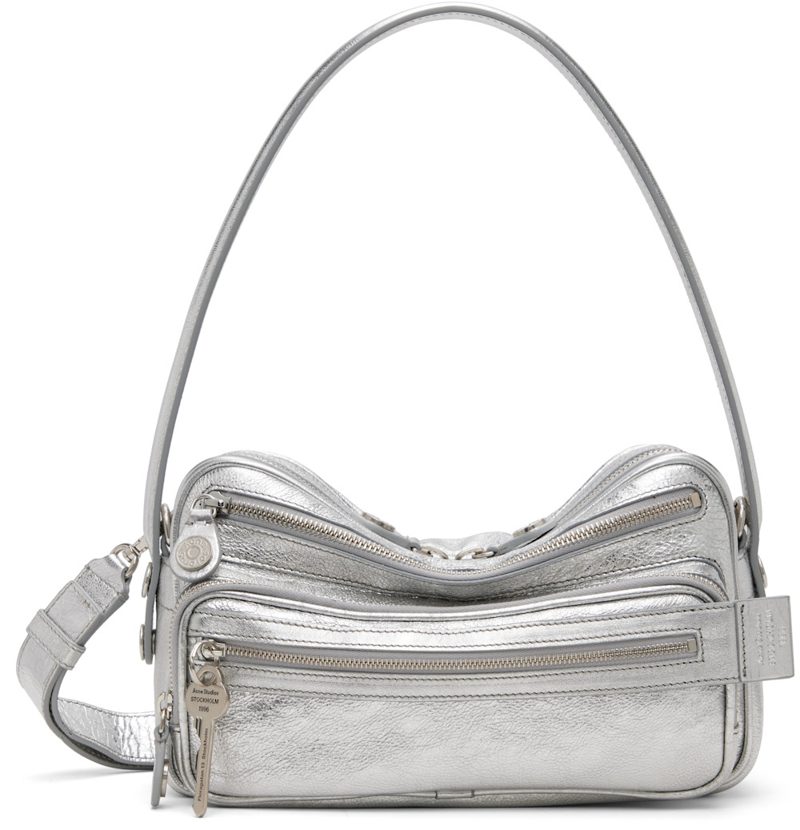 Silver Camero Party Shoulder Bag 261129F048005
