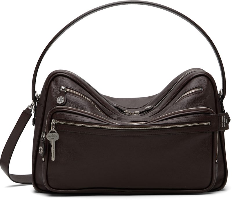 Brown Camero Camera Shoulder Bag 261129F048026