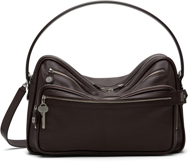 Brown Camero Camera Shoulder Bag 261129M170009