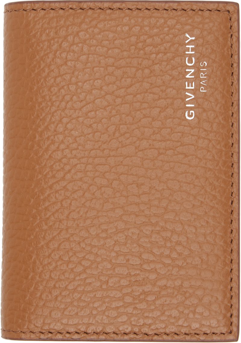 Tan Flap Card Holder 261278M163009