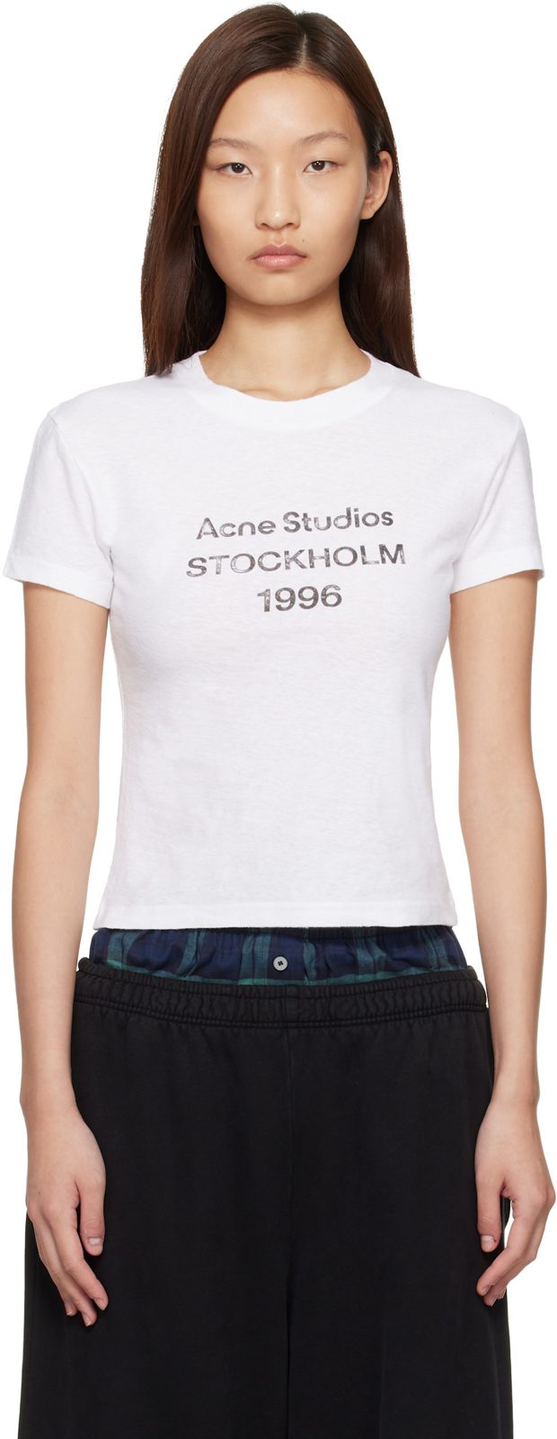 White Logo T-shirt 261129F110002