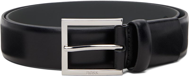 Black [보스] Performance Leather Belt 261085M131006