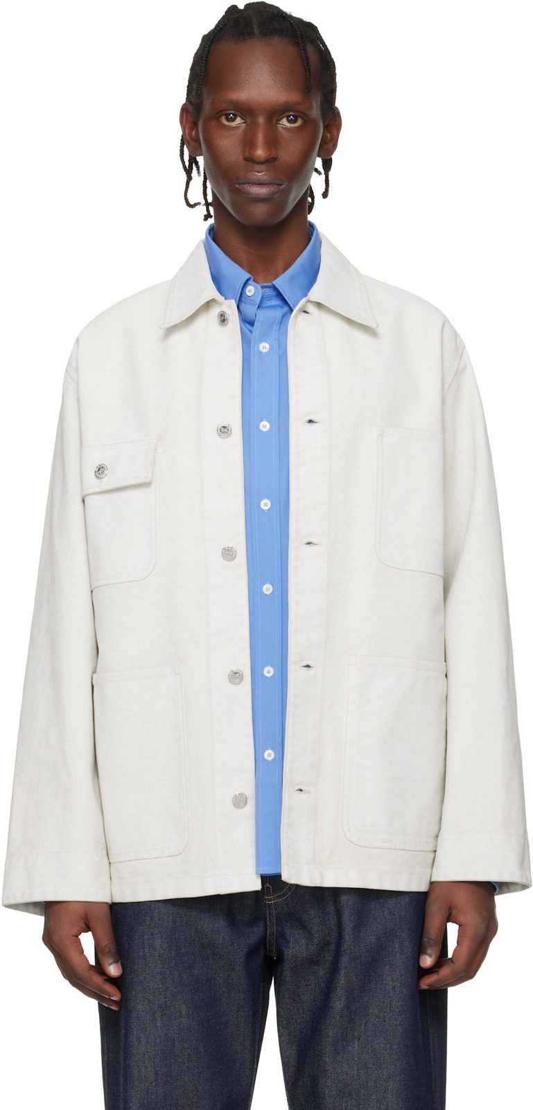 오프화이트 Loose-Fit Overshirt 261252M180007