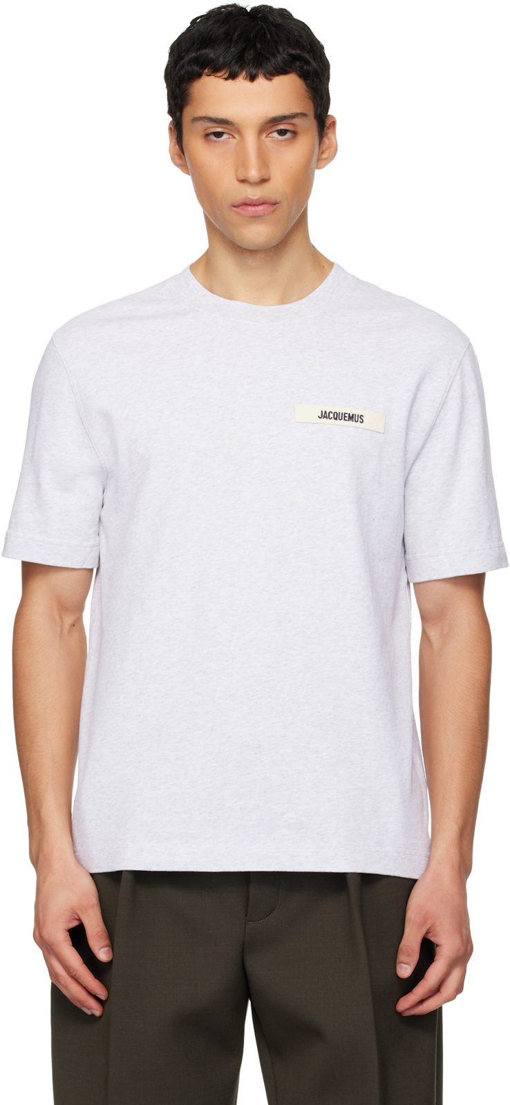 Gray The Gros Grain T-shirt 261553M213004