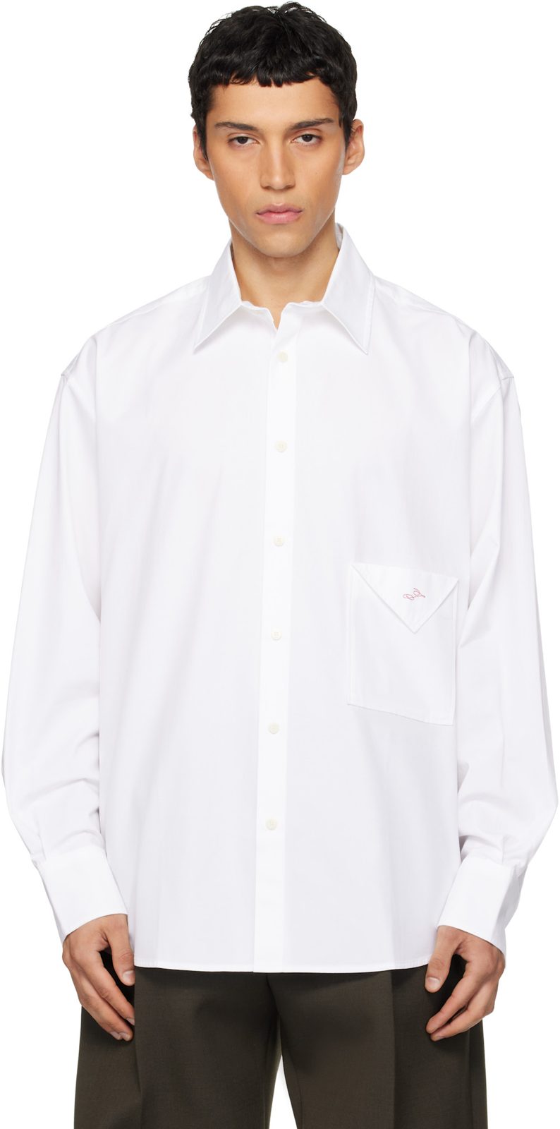 White The Nappe Shirt 261553M192017