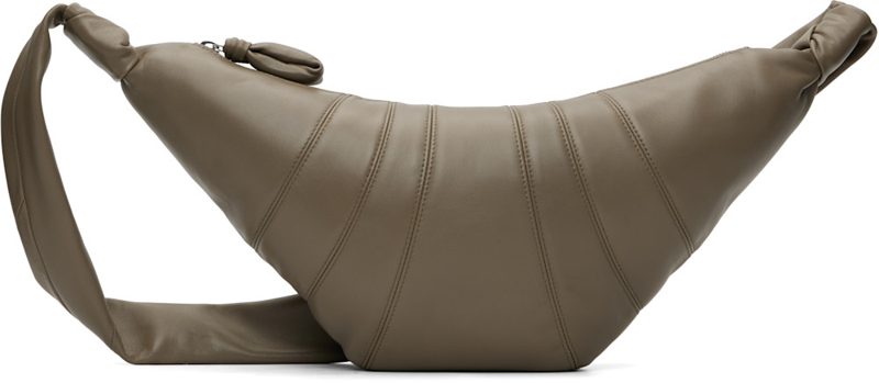Khaki Medium Croissant Bag 261646M170021