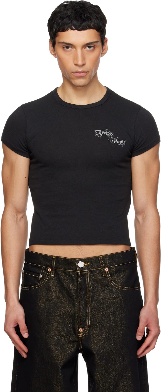 Black [겐조] Paris Winter Holidays T-shirt 261387M213002