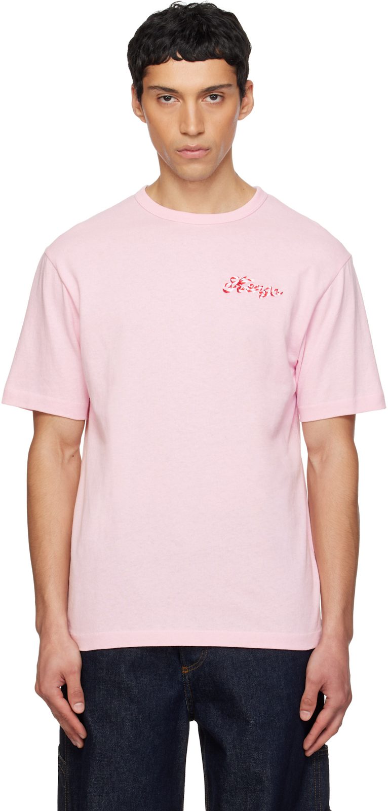 Pink [겐조] Paris Winter Holidays Embroidered T-shirt 261387M213003