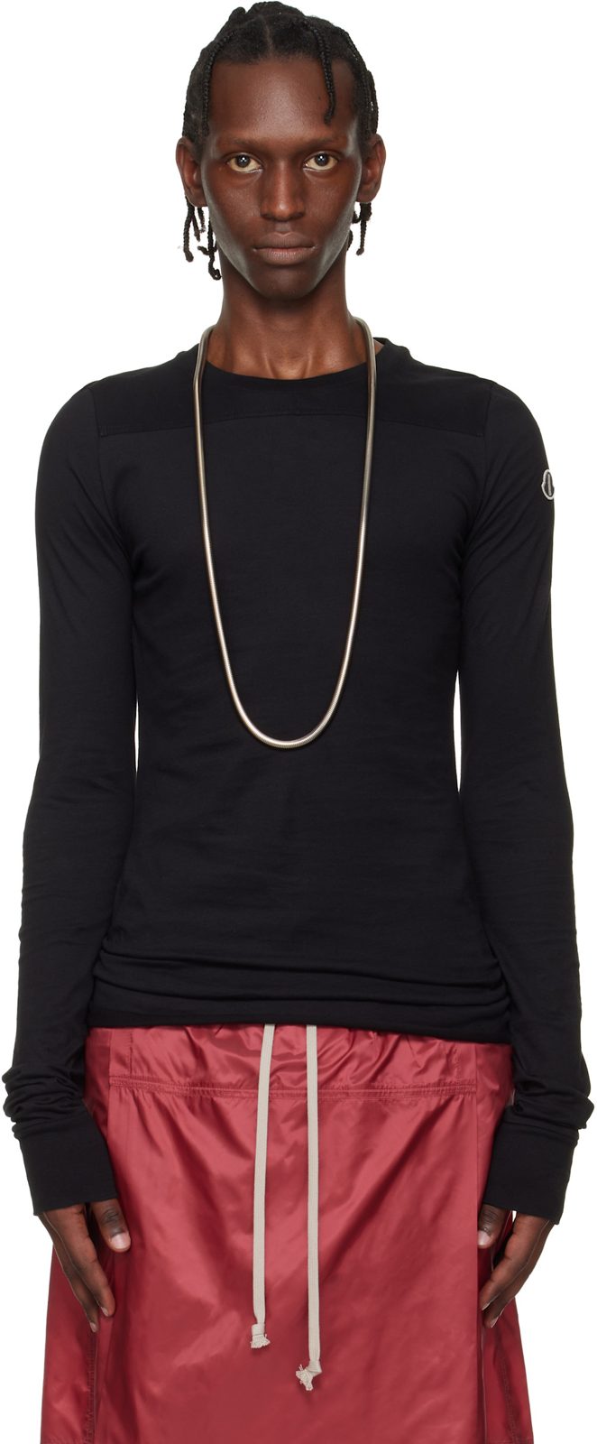+ [릭 오웬스] Black Girder LS T-shirt 261232M213002