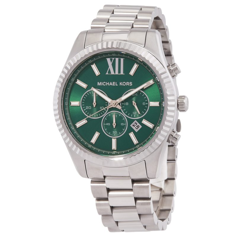 Michael Kors Lexington Chronograph Quartz Green Dial Mens Watch MK9152