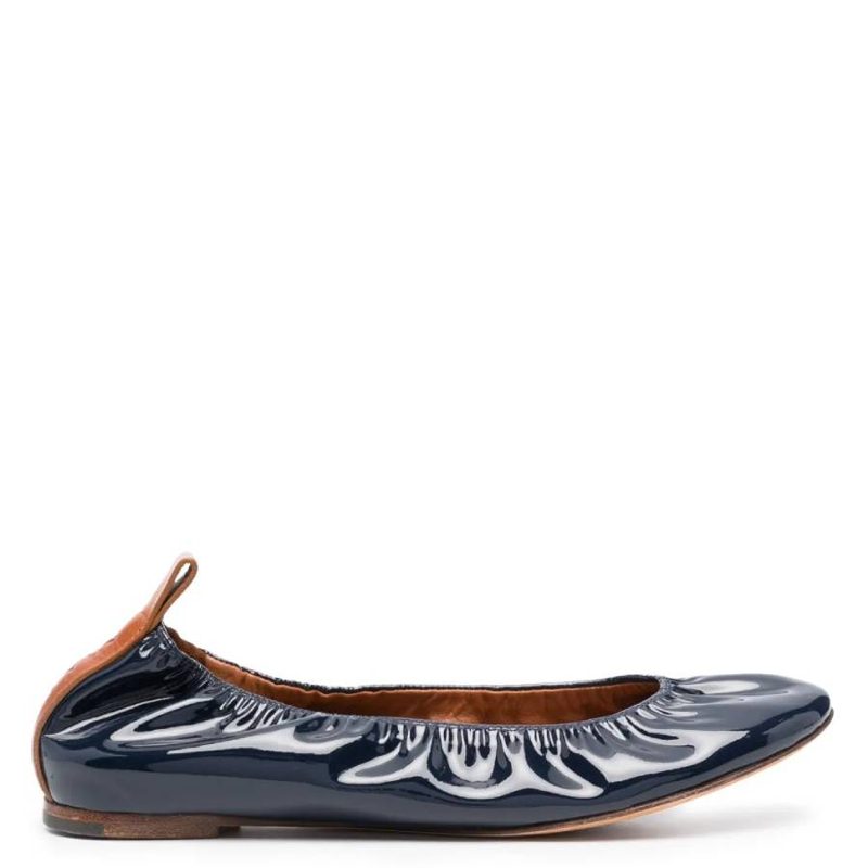 Patent Leather Ballerina Flats