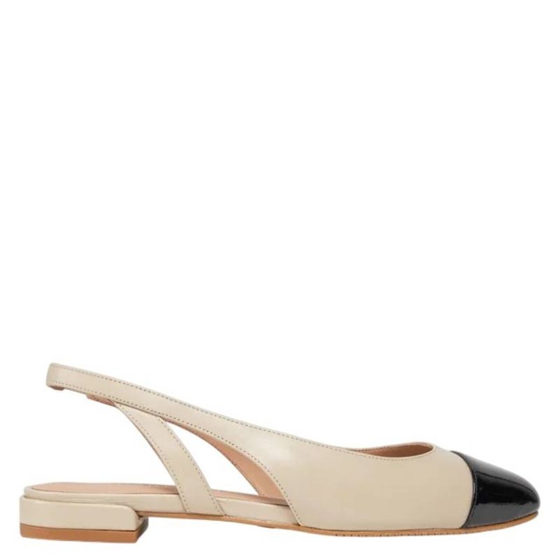 Stuart Weitzman Sleek Leather Slingback Pumps
