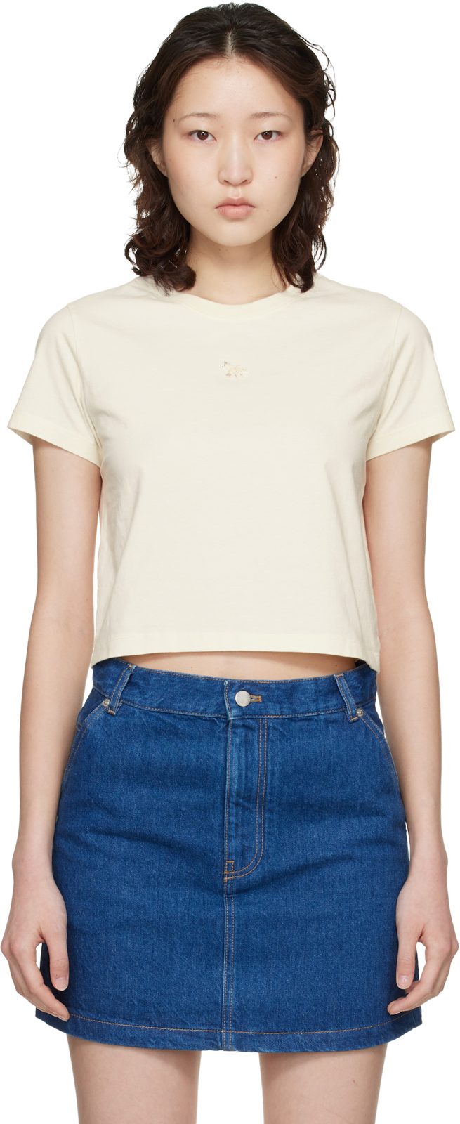 Maison Kitsune [오프화이트] Baby Fox T-shirt 261389F110033