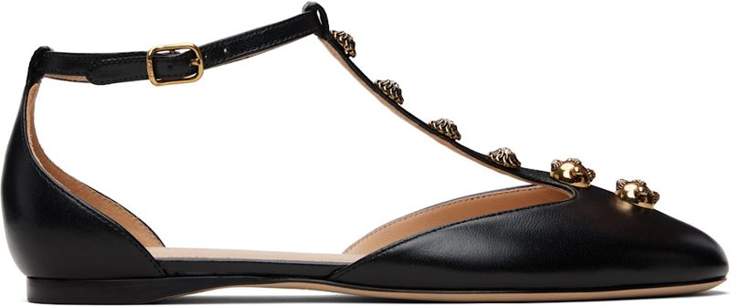 Chloe Black Celeste Ballerina Flats 261338F118006