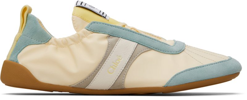 Yellow & Blue Chloe Kick Sneakers 261338F128005