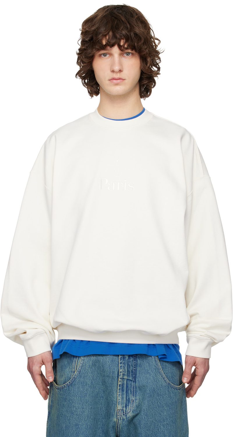 오프화이트 Paris Embroidered Sweatshirt 261669M204004