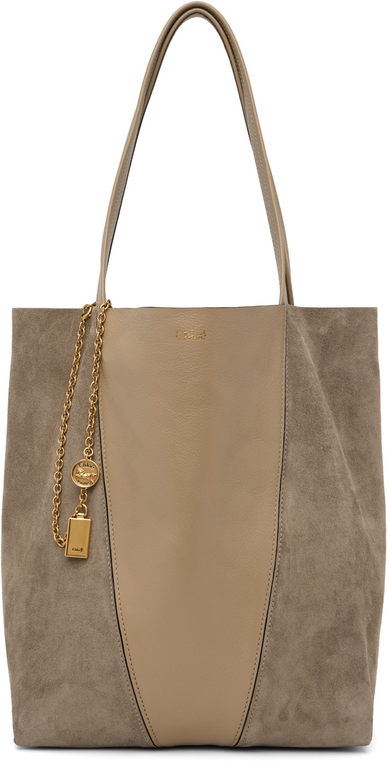 Beige Chloe Spin Tote 261338F049006
