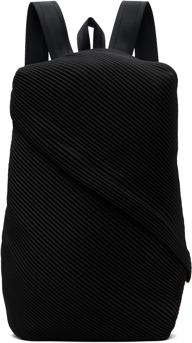 Pleats PLEASE [이세이 미야케] Black Bias Backpack 261941F042000