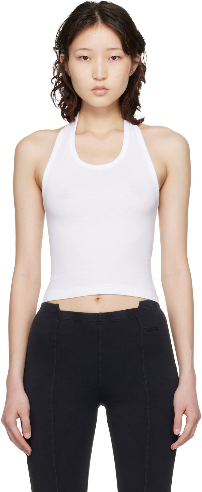 White Halter Top 261669F111000