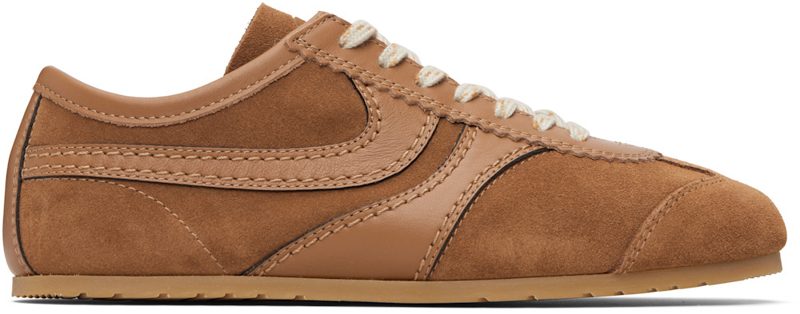 Tan Suede Sneakers 261358F128005