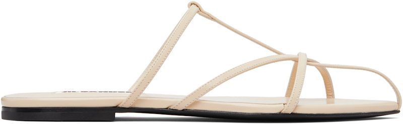 오프화이트 Cage Flat Sandals 261249F124001