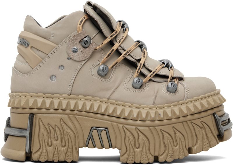Taupe New Rock Edition Fire Platform Sneakers 261669M237000
