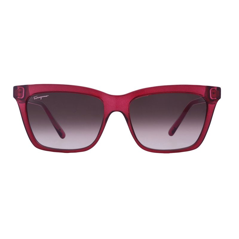 Salvatore Bordeuax Gradient Rectangular Ladies Sunglasses SF1027S 655 55