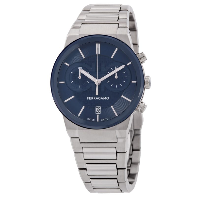 Chronograph Quartz Blue Dial Mens Watch SFME01123